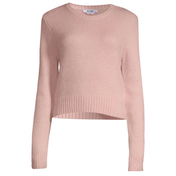 Re/Done 60s Shrunken Sweater Size Large Champagne - Picture 3 of 3